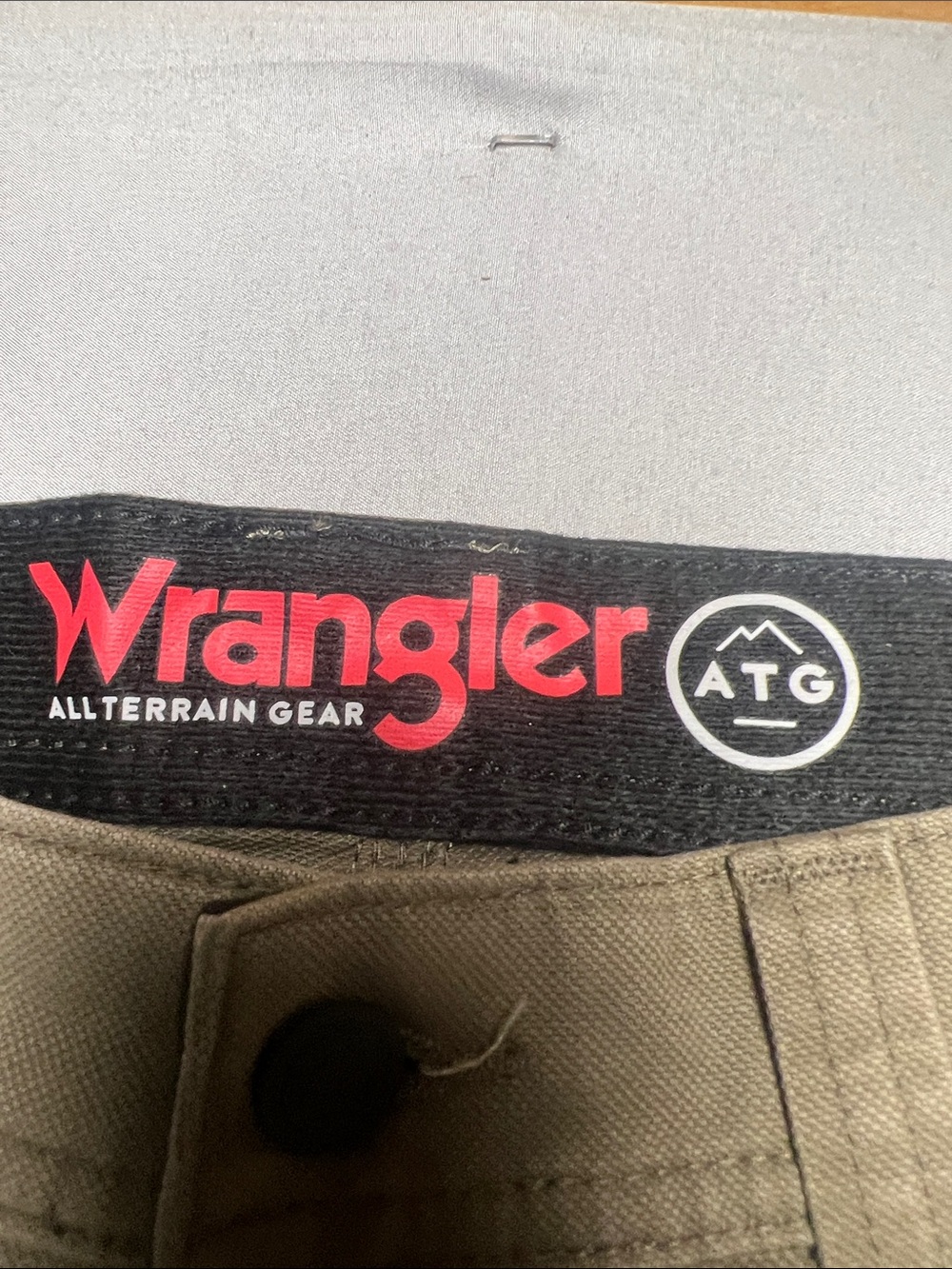 Wrangler Khaki Work Pants with Flared Leg - Picture 3 of 10